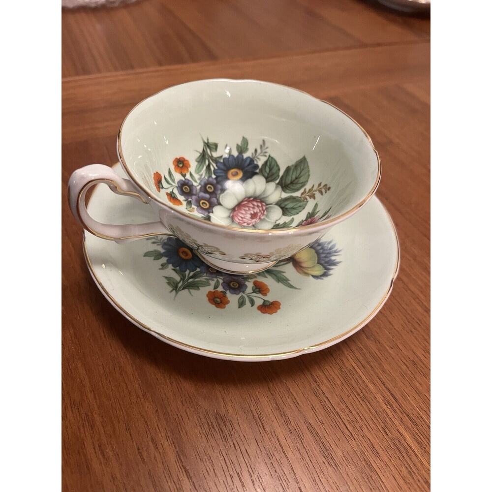 Royal Grafton Floral Teacup And Saucer
